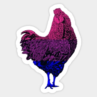 Chicken 4: Bisexual Pride (2022) Sticker